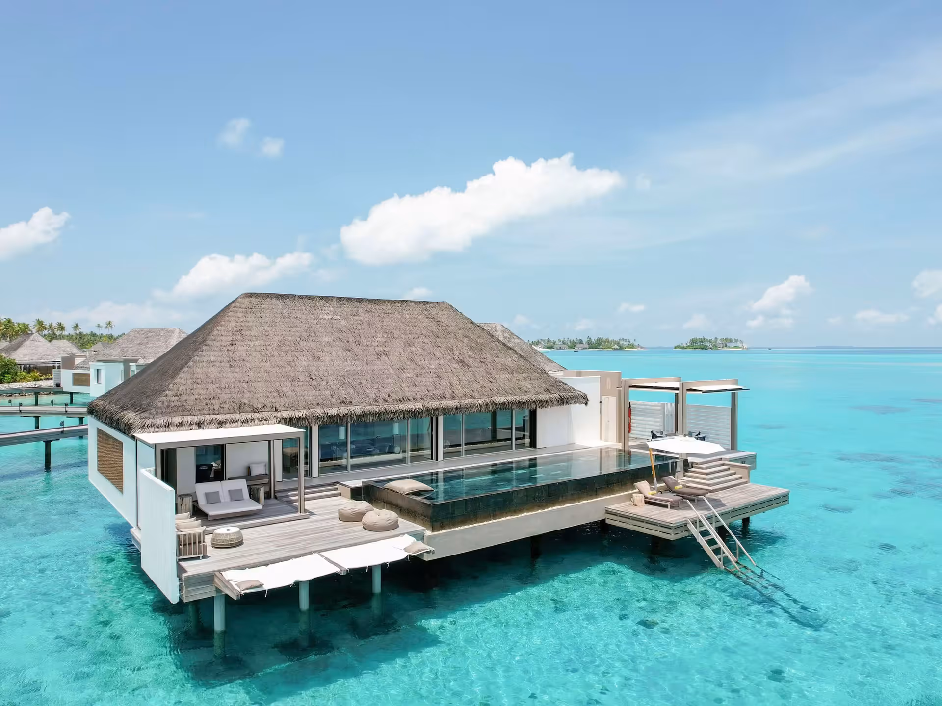 Horizon villa above the lagoon at Cheval Blanc Randheli
